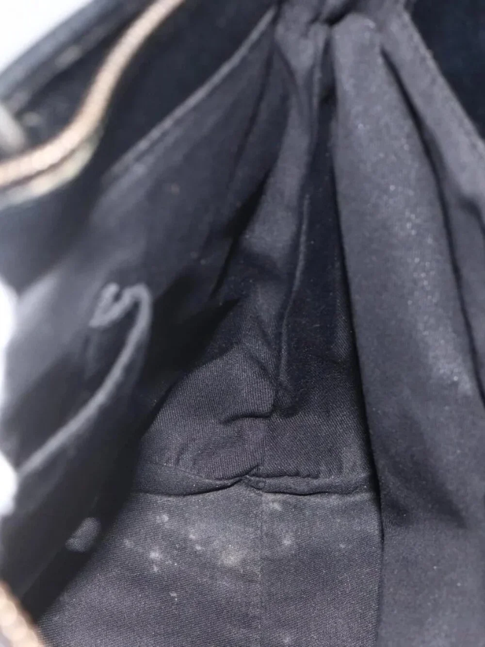 GUCCI GG Canvas Tote Bag Black Silver 139552 Auth YKZ351